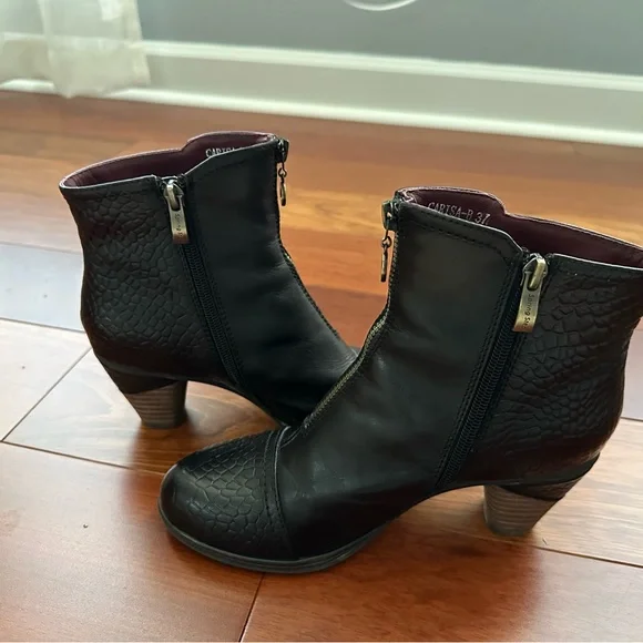 Spring Step L’Artiste Carisa leather bootie in black size EU37. - Picture 2 of 7